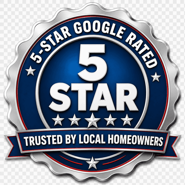 5-star Google rated — trusted by local homeowners