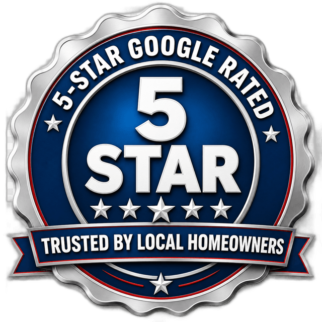 5-star Google rated — trusted by local homeowners