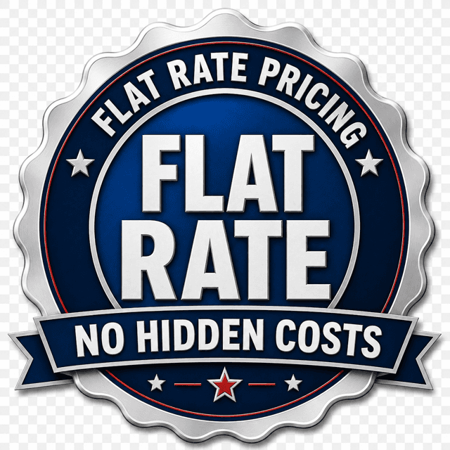 Flat-rate pricing with no hidden costs