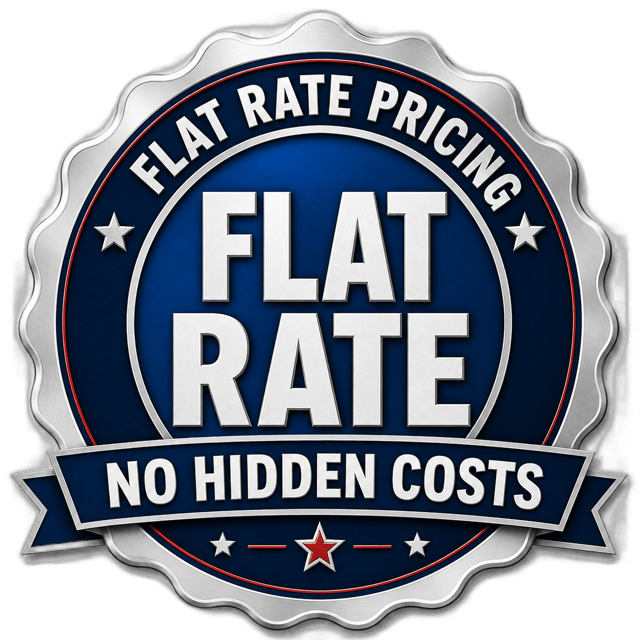 Flat-rate pricing with no hidden costs